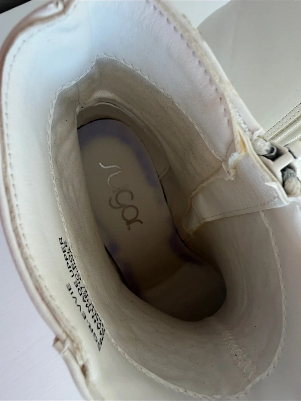 White Sugar Evvie pointed-toe ankle bootie